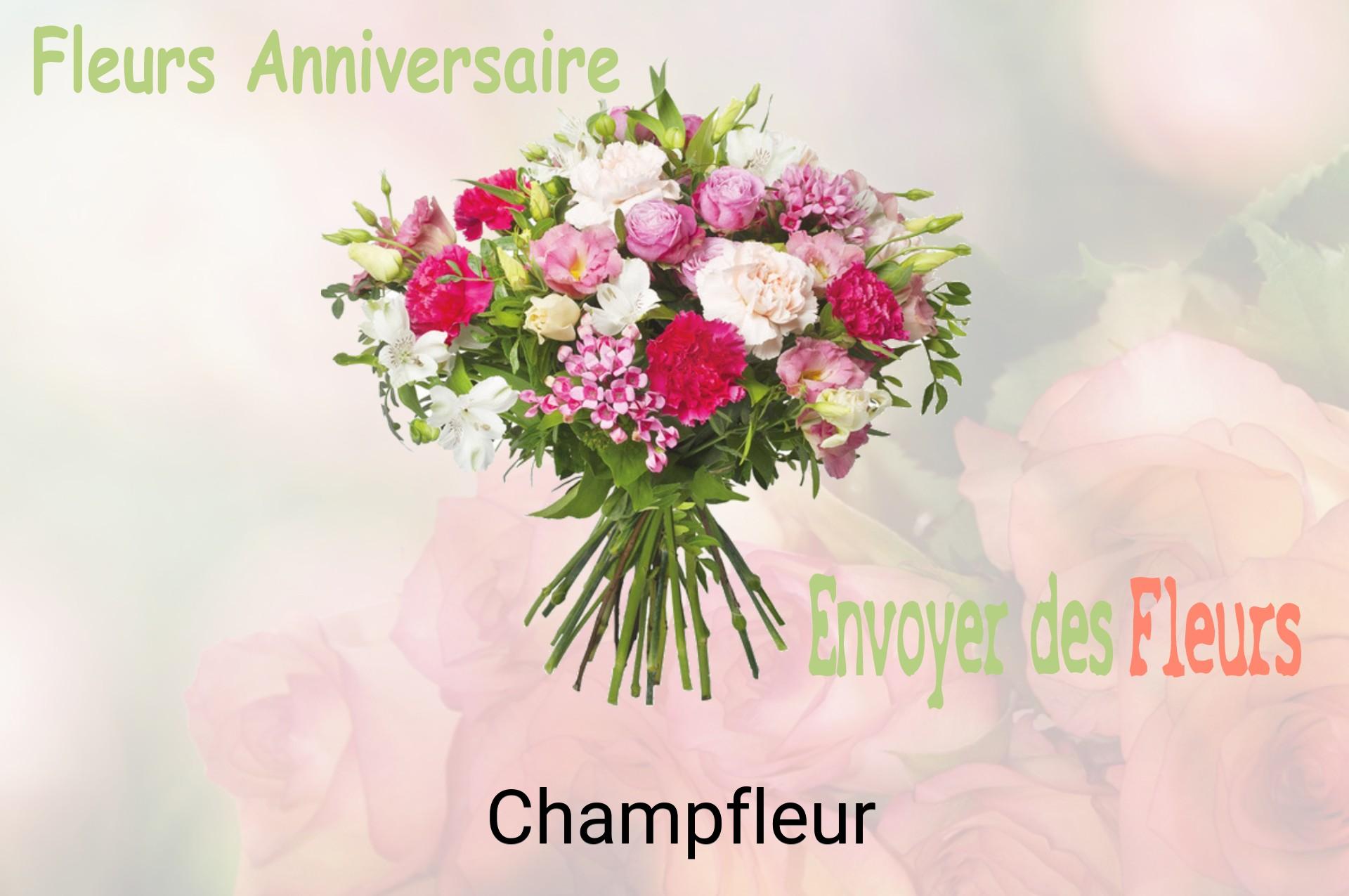 Bouquet de fleurs d’anniversaire livré à Champfleur